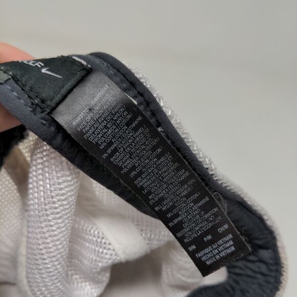 Nike Golf Hat Gray White Size S/M Mesh Back Embroidered Swoosh Logo - Picture 12 of 12